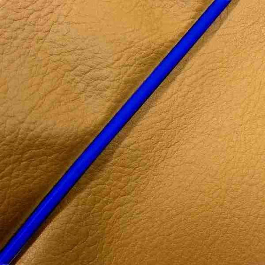 国産シートカバー 張替タイプ 黄土色/青パイピング アドレスV125S(CF4MA)