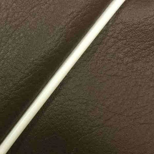 国産シートカバー 張替タイプ ダークブラウン/白パイピング アドレスV125S(CF4MA)