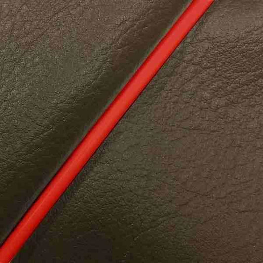 国産シートカバー 張替タイプ ダークブラウン/赤パイピング アドレスV125S(CF4MA)