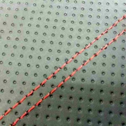 国産シートカバー 張替タイプ エンボス黒/赤ダブルステッチ アドレスV125S(CF4MA)