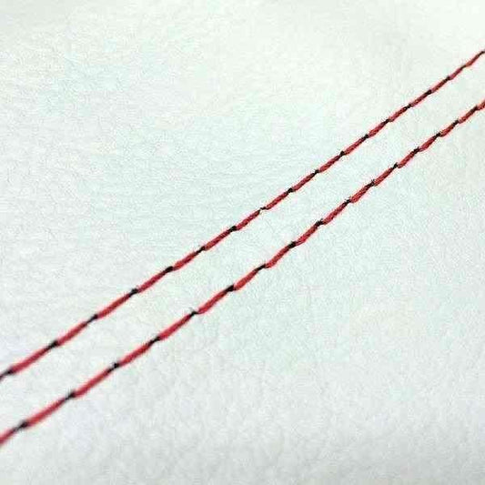 国産シートカバー 張替タイプ 白/赤ダブルステッチ シグナスX SE44J後期