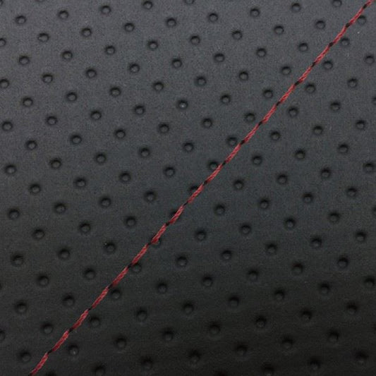 国産シートカバー 張替タイプ フルエンボスブラック/赤ステッチ シグナスX SE44J後期