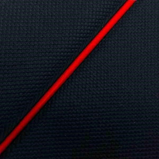 国産シートカバー 張替タイプ スベラーヌブラック/赤パイピング W650(99年)