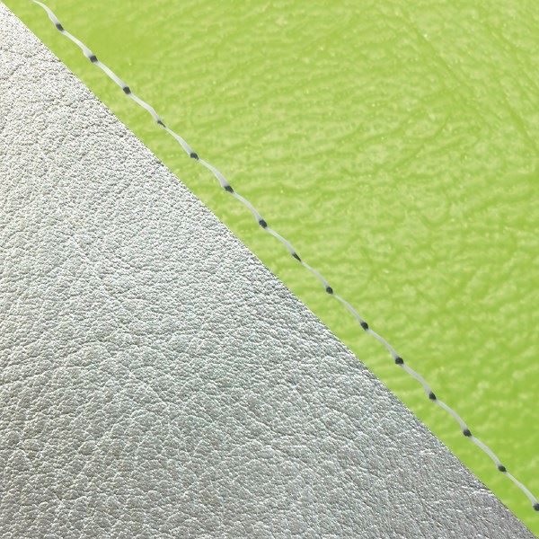 Domestic Seat Cover - Recover Type - Lime Green (Silver Line) / Clear Stitch - W650 (99 models)