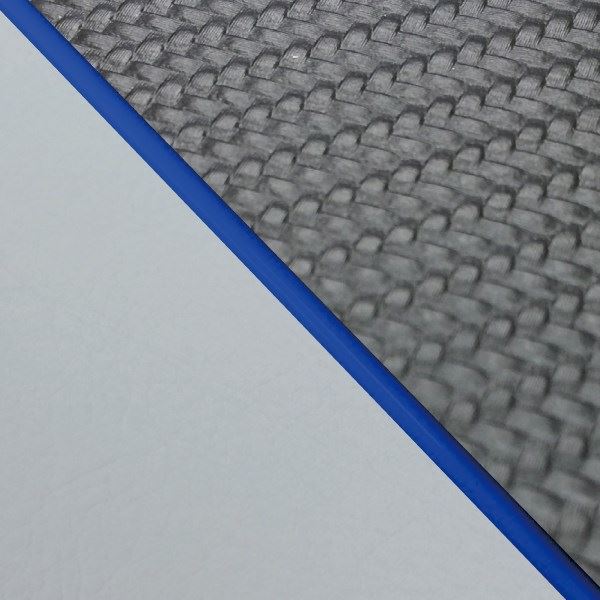 Domestic Seat Cover, Reupholstery Type, Carbon Black (Gray Line)/Blue Piping, W650 (1999)