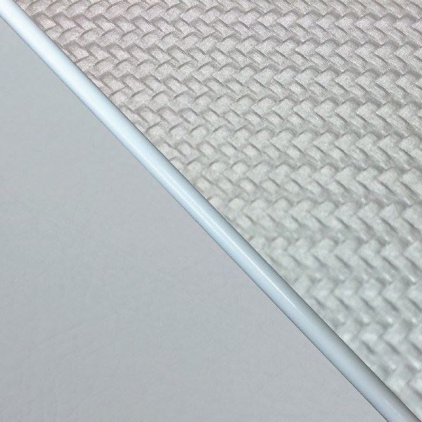 Domestic Seat Cover - Reupholstery Type, Carbon Silver (Gray Line)/White Piping for W650 (1999)
