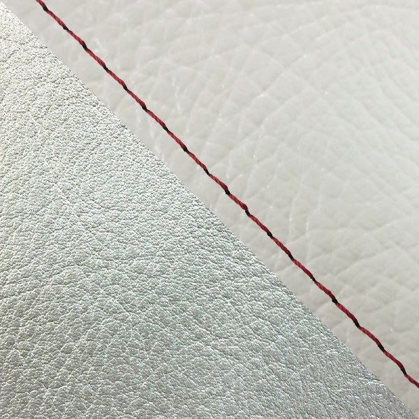 Domestic Seat Cover, Reupholstery Type, White (Silver Line)/Red Stitch, W650 (1999)