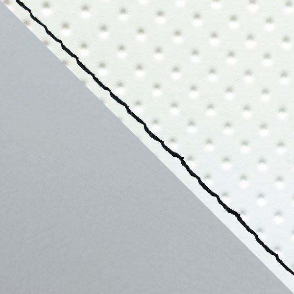 Domestic Seat Cover, Reupholstery Type, Embossed White (Gray Line) / Black Stitch, W650 (1999 Model)
