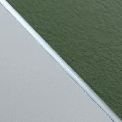 Domestic Seat Cover Replacement Type Dark Green (Gray Line) / White Piping W650 (1999)