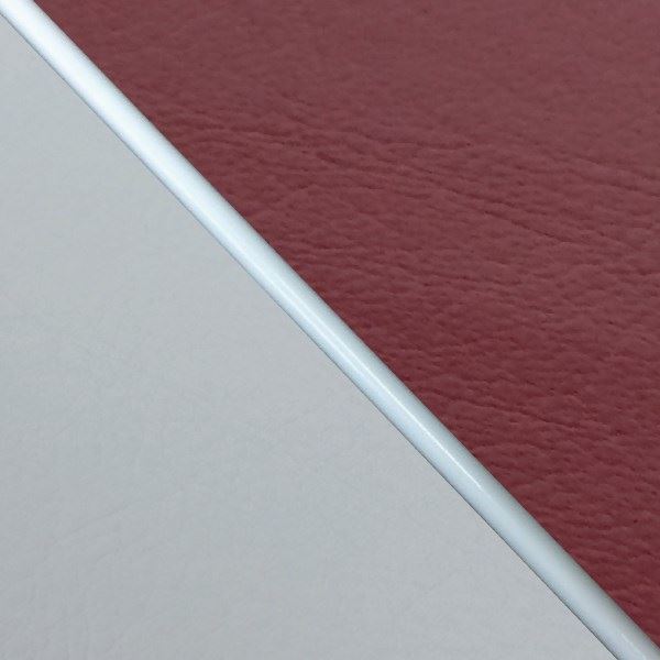 Domestic seat cover, replacement type, wine red (gray line)/white piping, W650 (1999)