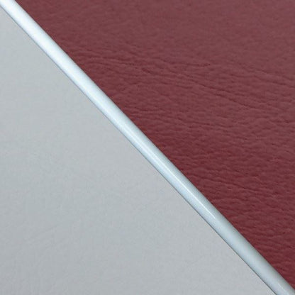 Domestic seat cover, replacement type, wine red (gray line)/white piping, W650 (1999)
