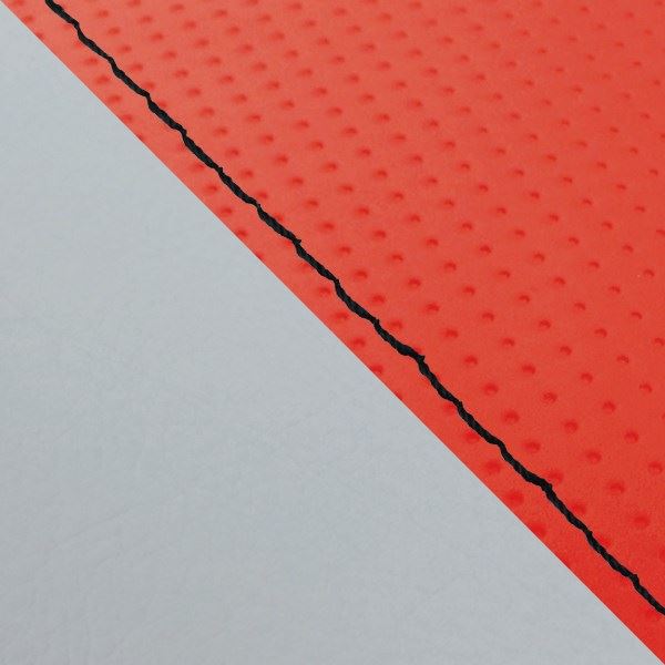 Domestic seat cover, re-upholstery type, full embossed red (gray line)/black stitching for W650 (1999 model)