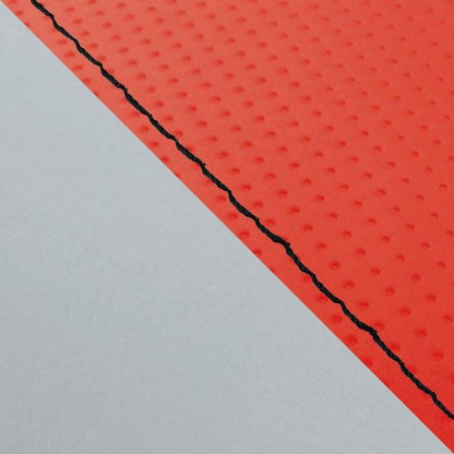 Domestic seat cover, re-upholstery type, full embossed red (gray line)/black stitching for W650 (1999 model)