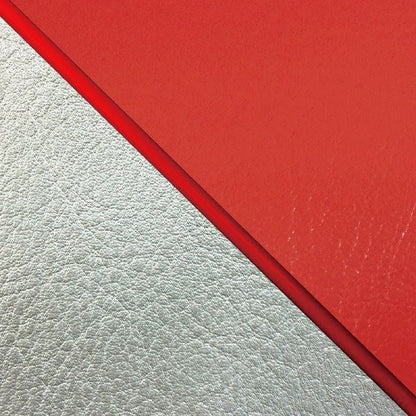 Domestic seat cover, re-upholstery type, red (silver line)/red piping, W650 (1999)