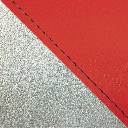 Domestic Seat Cover, Reupholstering Type, Red (Silver Line)/Red Stitch, W650 (1999)