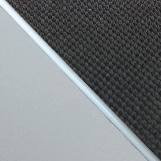 国産シートカバー 張替タイプ スベラーヌブラック(グレーライン)/白パイピング W650(99年)