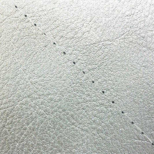 国産シートカバー 張替タイプ シルバー(シルバーライン)/透明ステッチ W650(99年)