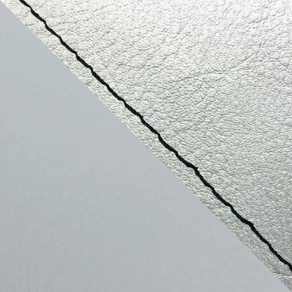 国産シートカバー 張替タイプ シルバー(グレーライン)/黒ステッチ W650(99年)