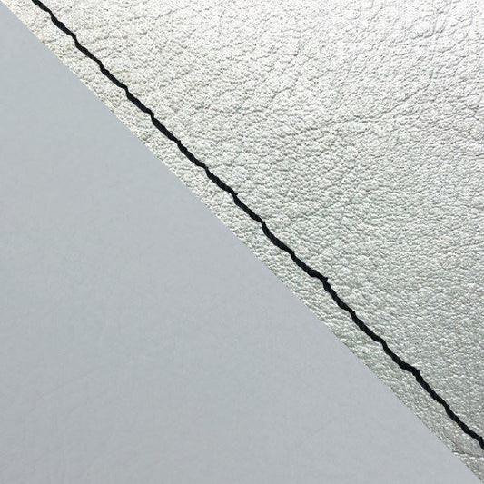 国産シートカバー 張替タイプ シルバー(グレーライン)/黒ステッチ W650(99年)