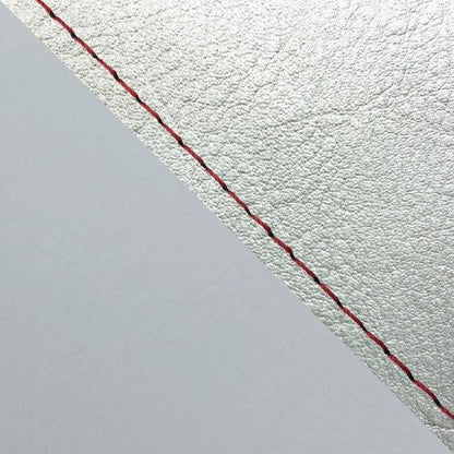 国産シートカバー 張替タイプ シルバー(グレーライン)/赤ステッチ W650(99年)