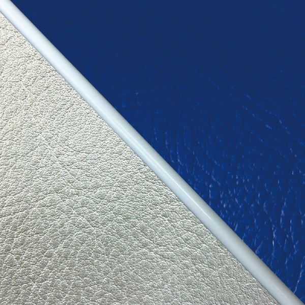 Domestic Seat Cover, Reupholstery Type, Blue (Silver Line)/White Piping W650 (1999)