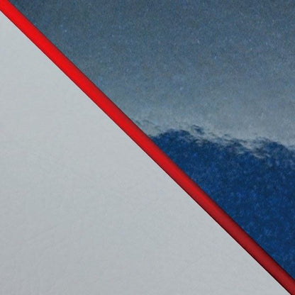 Domestic Seat Cover, Reupholstering Type, Enamel Metallic Blue (Gray Line)/Red Piping, W650 (1999)