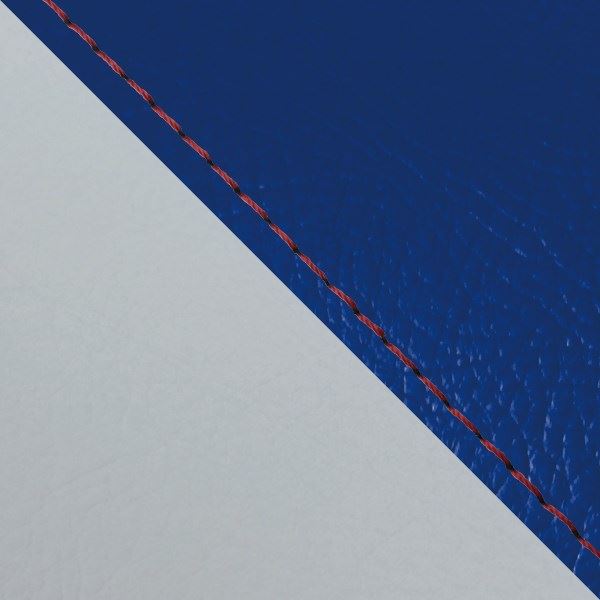 Domestic Seat Cover, Reupholstering Type, Blue (Gray Line)/Red Stitch, W650 (1999)