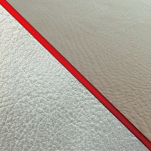 Domestic Seat Cover, Replacement Type, Brown (Silver Line)/Red Piping for W650 (1999 Model)