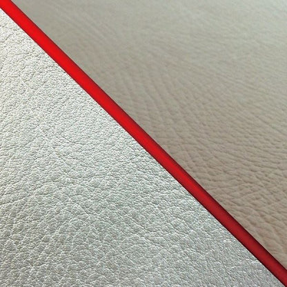 Domestic Seat Cover, Replacement Type, Brown (Silver Line)/Red Piping for W650 (1999 Model)