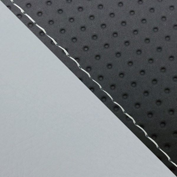 Domestic Seat Cover Replacement Type Embossed Black (Grey Line)/Clear Stitch for W650 (1999)