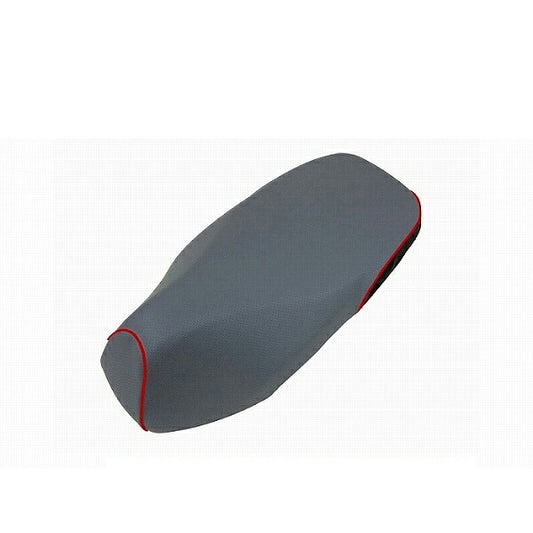 Domestic Seat Cover Embossed Gray Rear: Black/Red Piping Reupholstery Type Dunk (AF74)