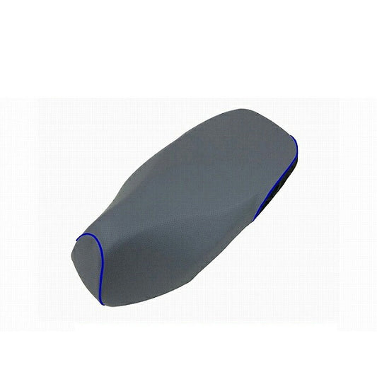 Domestic Seat Cover Embossed Gray Rear: Black/Blue Piping Reupholstery Type Dunk (AF74)
