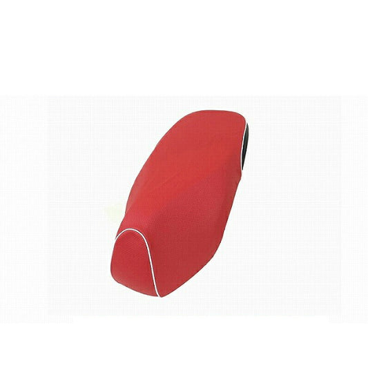 Domestic Seat Cover Embossed Red Rear: Black/White Piping Recover Type Dunk (AF74)