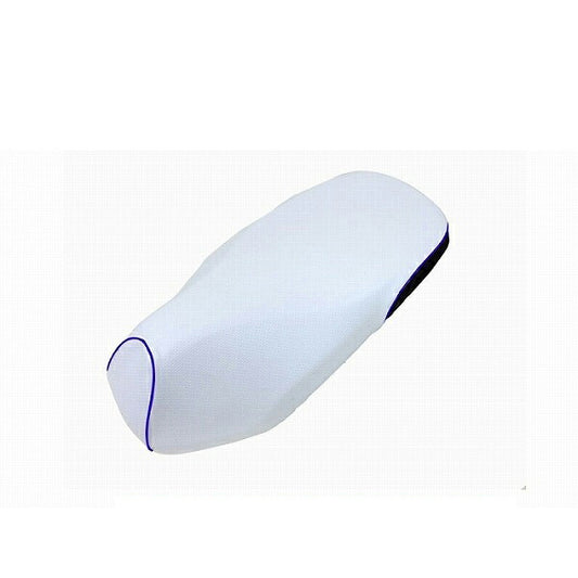 Domestic Seat Cover Embossed White Rear: Black/Blue Piping Reupholstering Type Dunk (AF74)