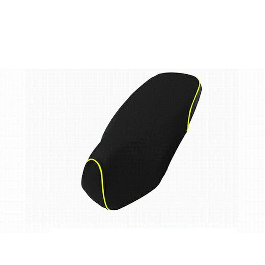 Domestic Seat Cover Embossed Black Rear: Black/Yellow Piping Reupholstering Type Dunk (AF74)