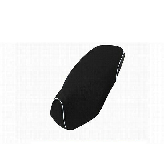 Domestic Seat Cover Embossed Black Rear: Black/White Piping Recover Type Dunk (AF74)
