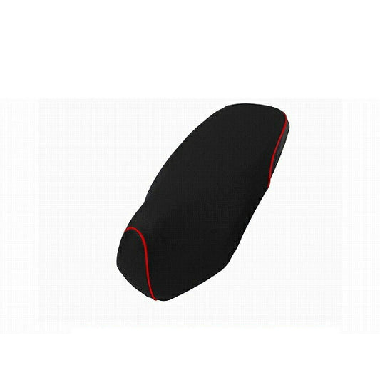 Domestic Seat Cover Embossed Black Rear: Black/Red Piping Reupholstery Type Dunk (AF74)