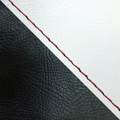 Domestic Seat Cover Replacement Type White/Black (Two-Tone)/Red Stitch for Dunk (AF74)