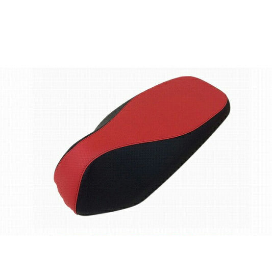 Domestic Seat Cover - Embossed Red & Embossed Black Two-Tone Color/Black Stitching - Reupholstery Type for Dunk (AF74)