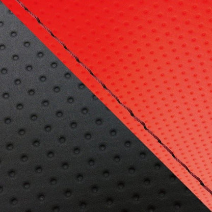 Domestic Seat Cover Replacement Type Embossed Red/Embossed Black (Two-Tone)/Red Stitch Dunk (AF74)