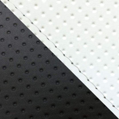 Domestic Seat Cover, Reupholstering Type, Embossed White/Embossed Black (Two-Tone)/Clear Stitching for Dunk (AF74)