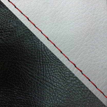 Domestic Seat Cover - Reupholstery Type, Gray/Black (Two-tone) with Red Stitching for Dunk (AF74)