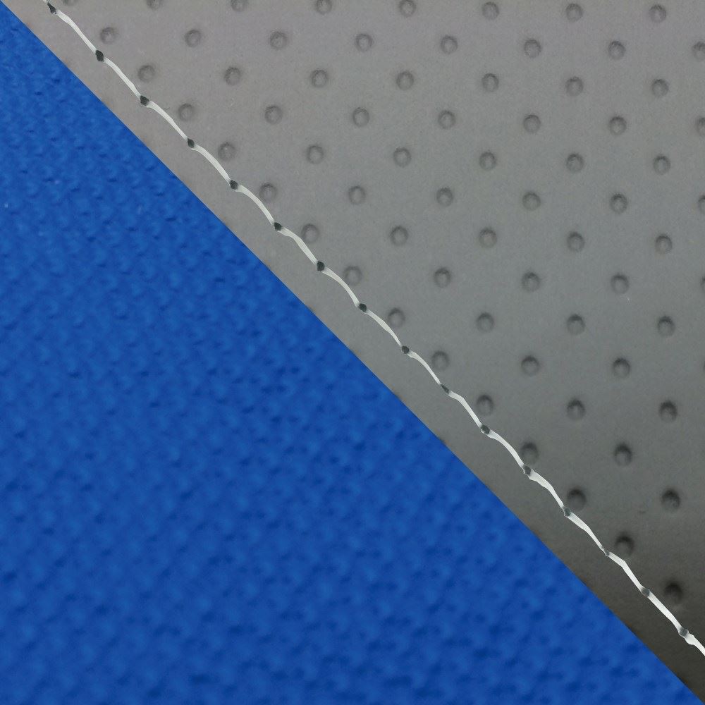 Domestic Seat Cover Replacement Type Embossed Gray / Suberanu Blue (Two-tone) / Clear Stitch for MT-09/FZ-09