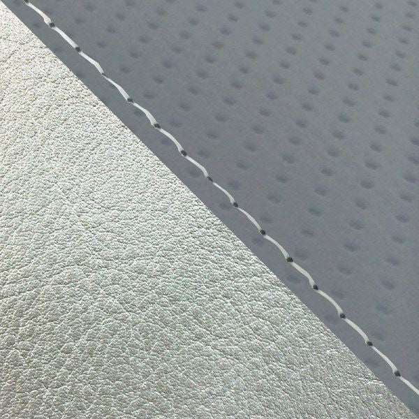 国産シートカバー 張替タイプ エンボスグレー・シルバー(ツートン)/透明ステッチ MT-09/FZ-09