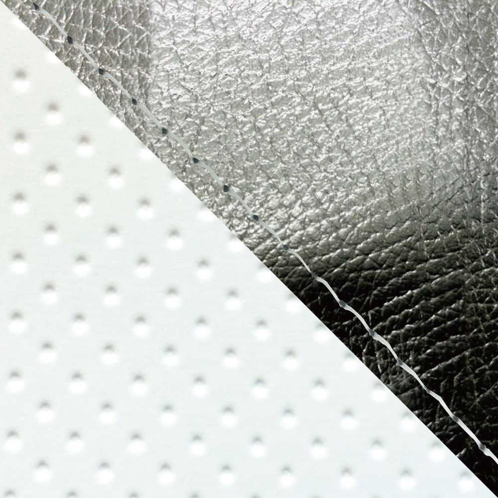 Domestic Seat Cover Replacement Type Black / Embossed White (Two-Tone) / Clear Stitch MT-09 / FZ-09