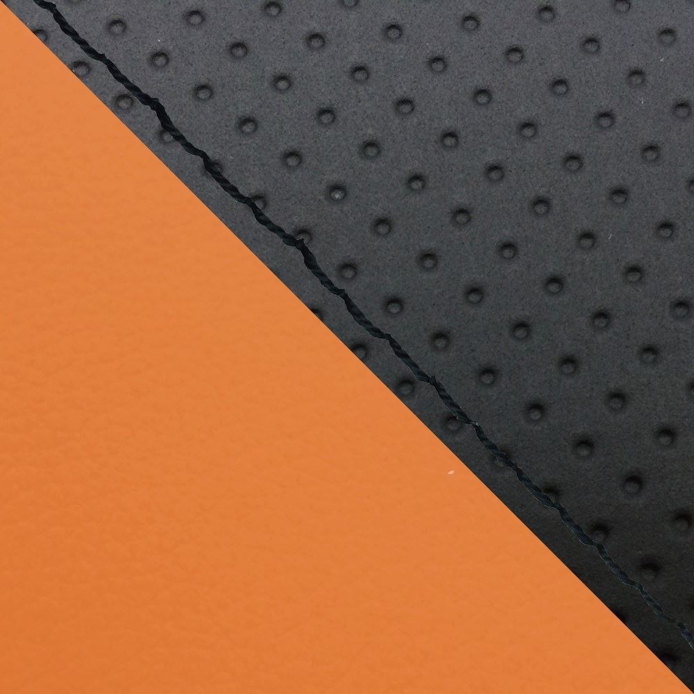 Domestic Seat Cover Replacement Type Embossed Black/Orange (Two-tone)/Black Stitch MT-09/FZ-09