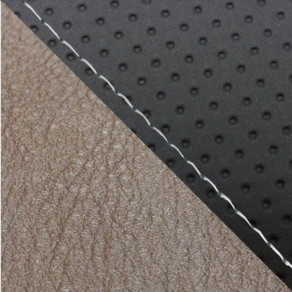 Domestic Seat Cover Reupholstery Type Embossed Black/Dark Brown (Two-Tone)/Clear Stitching MT-09/FZ-09