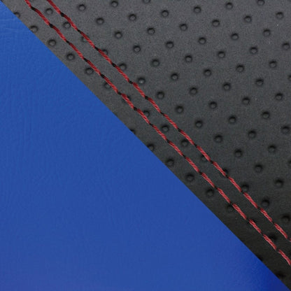 Domestic Seat Cover Reupholstery Type Embossed Black/Blue (Two-tone)/Red Double Stitch MT-09/FZ-09