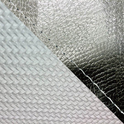 Domestic Seat Cover Reupholstery Type Black/Carbon Silver (Two-tone)/Clear Stitch YZF-R1 Single (Front Side)