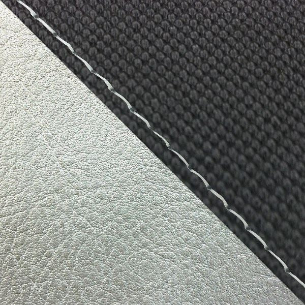 Domestic Seat Cover Replacement Type Svelane Black/Silver (Two-Tone)/Clear Stitch YZF-R1 Single (Front Side)